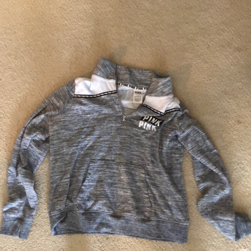 Pink quarter zip hoodie